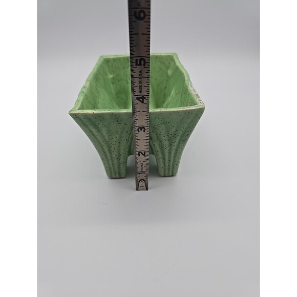 VTG California Light Green Speckled Pottery Succulent Planter CP 1446 USA - Picture 6 of 12